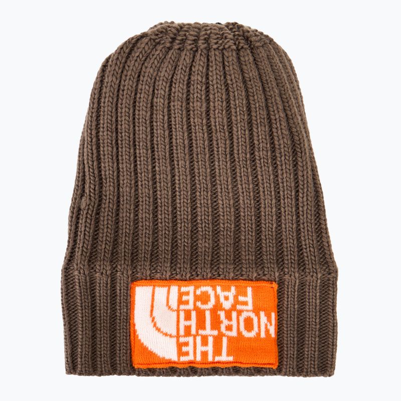 Vyriška žieminė kepurė The North Face Heritage Ski Tuke smokey brown/orange 4