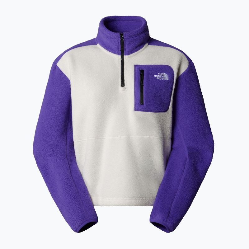 Moteriškas džemperis The North Face Yumiori 1/4 Zip white dune/peak purple 3