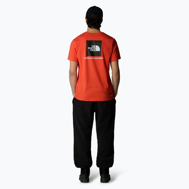 Vyriški marškinėliai The North Face Box Nse crimson orange/black 2