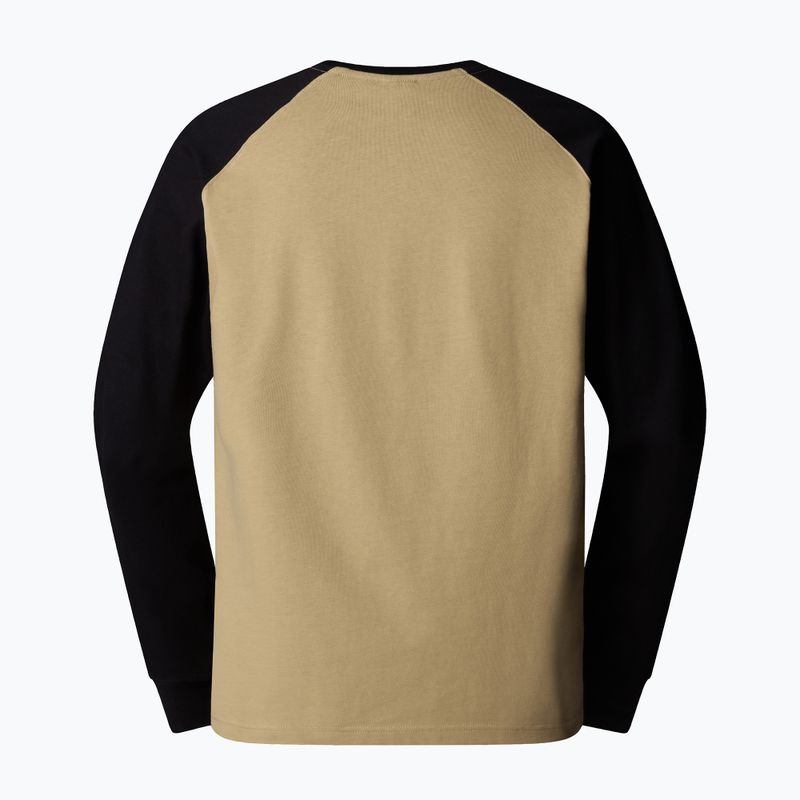 Vyriški marškinėliai ilgomis rankovėmis The North Face Heritage khaki stone/black 2