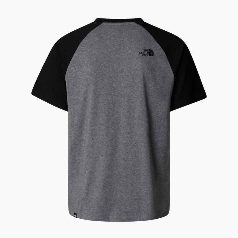 Vyriški marškinėliai The North Face Raglan Easy medium grey heather 2