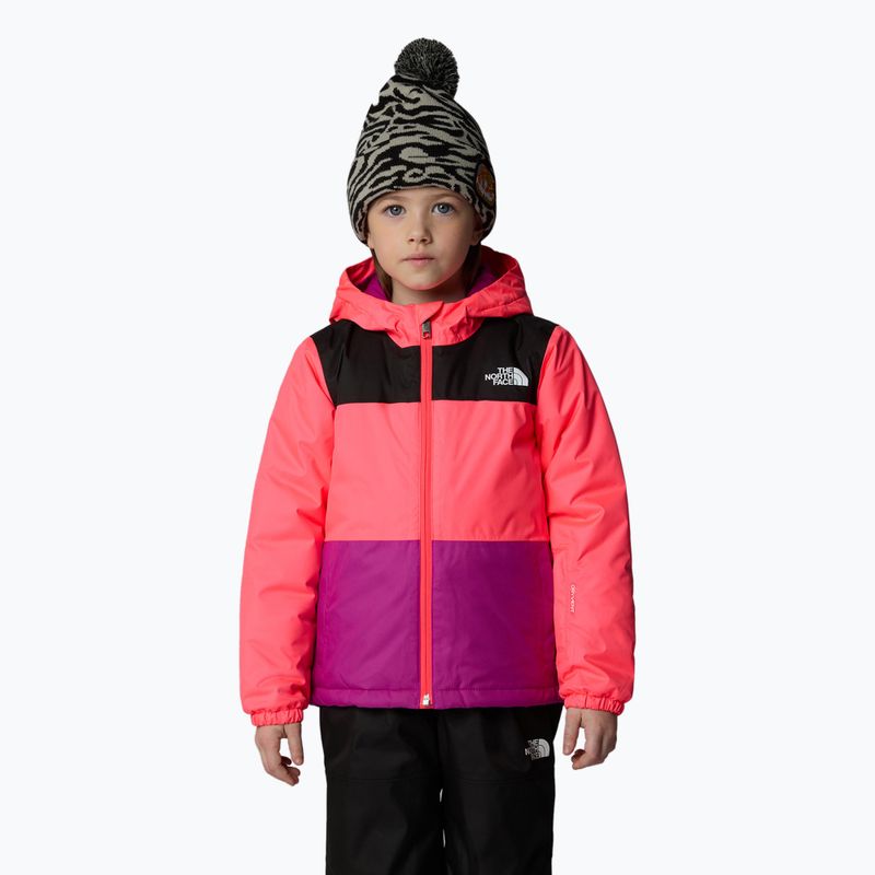 Vaikiška slidinėjimo striukė The North Face Kid Freedom Insulated radiant poppy