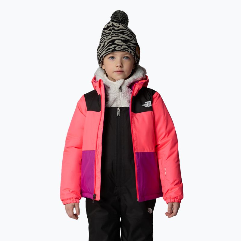 Vaikiška slidinėjimo striukė The North Face Kid Freedom Insulated radiant poppy 4