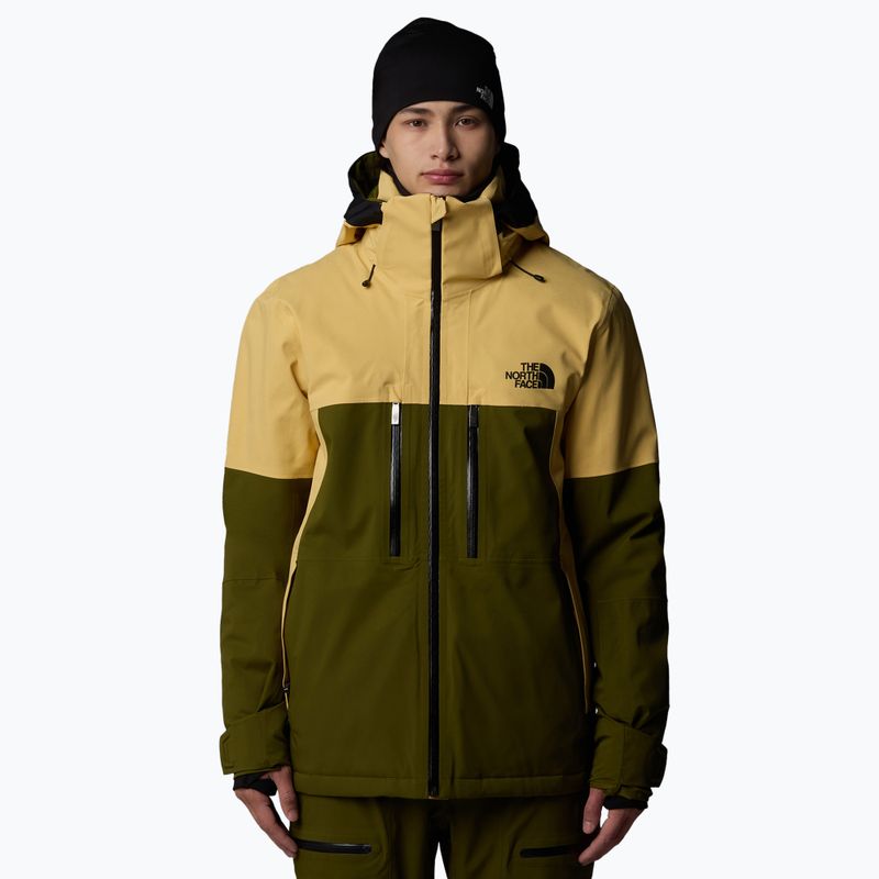 Vyriška slidinėjimo striukė The North Face Chakal lichen gold/forest olive