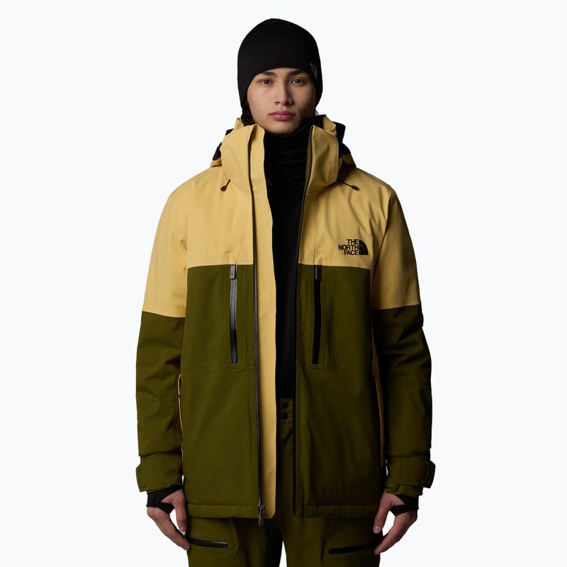 Vyriška slidinėjimo striukė The North Face Chakal lichen gold/forest olive 4