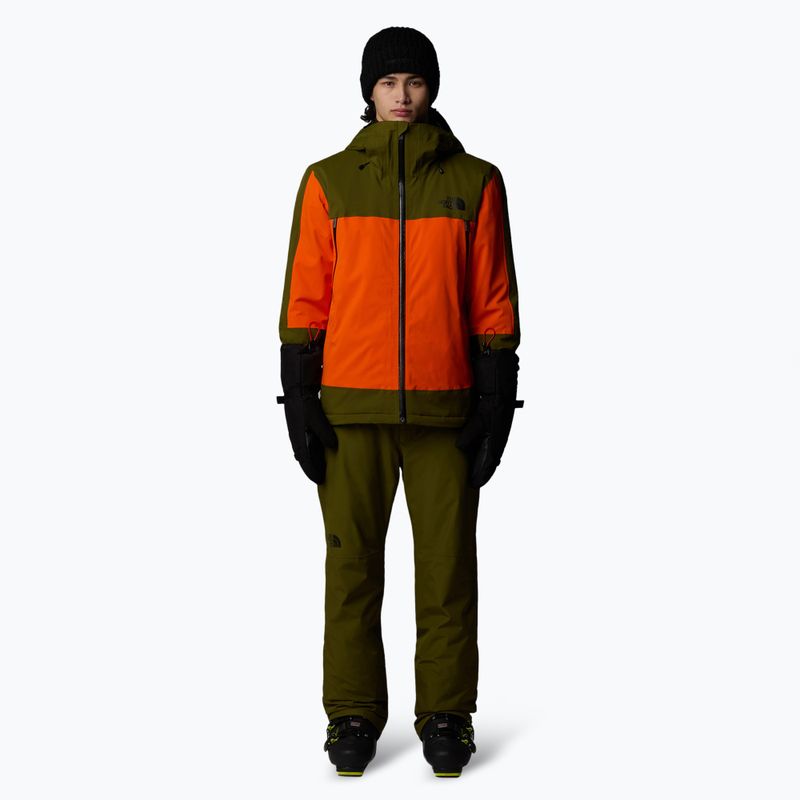 Vyriška slidinėjimo striukė The North Face Mount Bre orange/forest olive 2