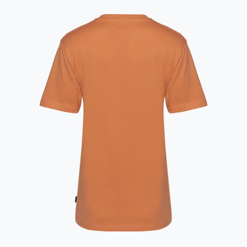 Moteriški marškinėliai Vans Left Chest Logo carnelian 2