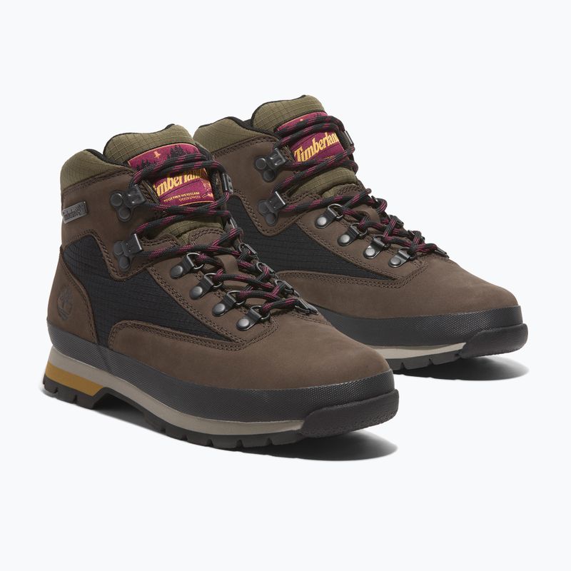 Vyriški batai Timberland Euro Hiker Mid dark brown nubuck 8