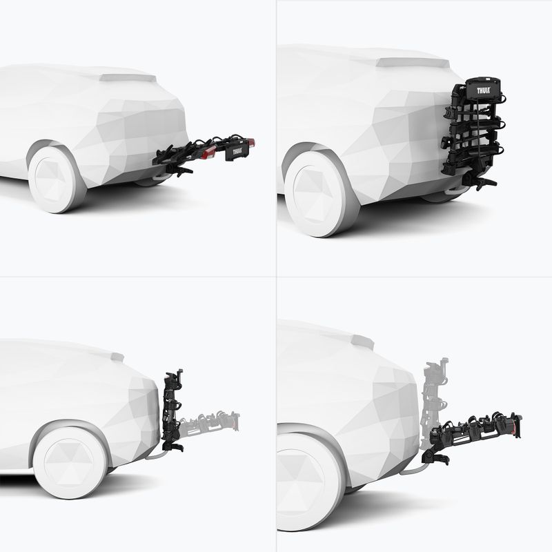 Ant vilkimo kablio tvirtinamas dviračių laikiklis Thule OutPace 3Bike black 8