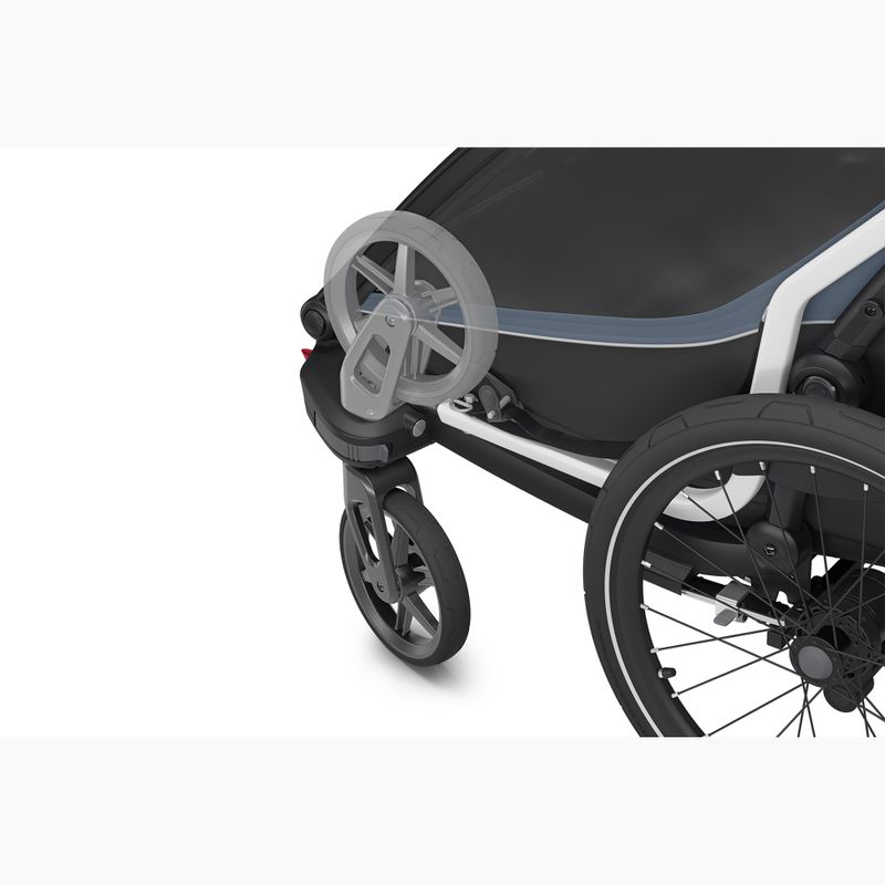 Dvivietė dviračio priekaba Thule Chariot Cab dark slate 6