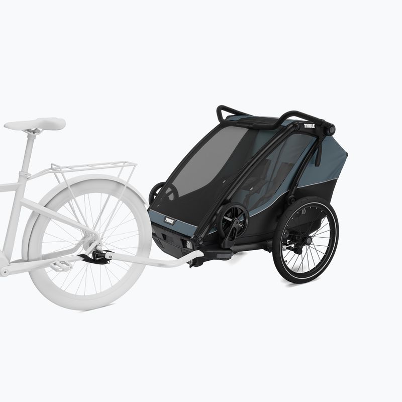 Dvivietė dviračio priekaba Thule Chariot Cab dark slate 9