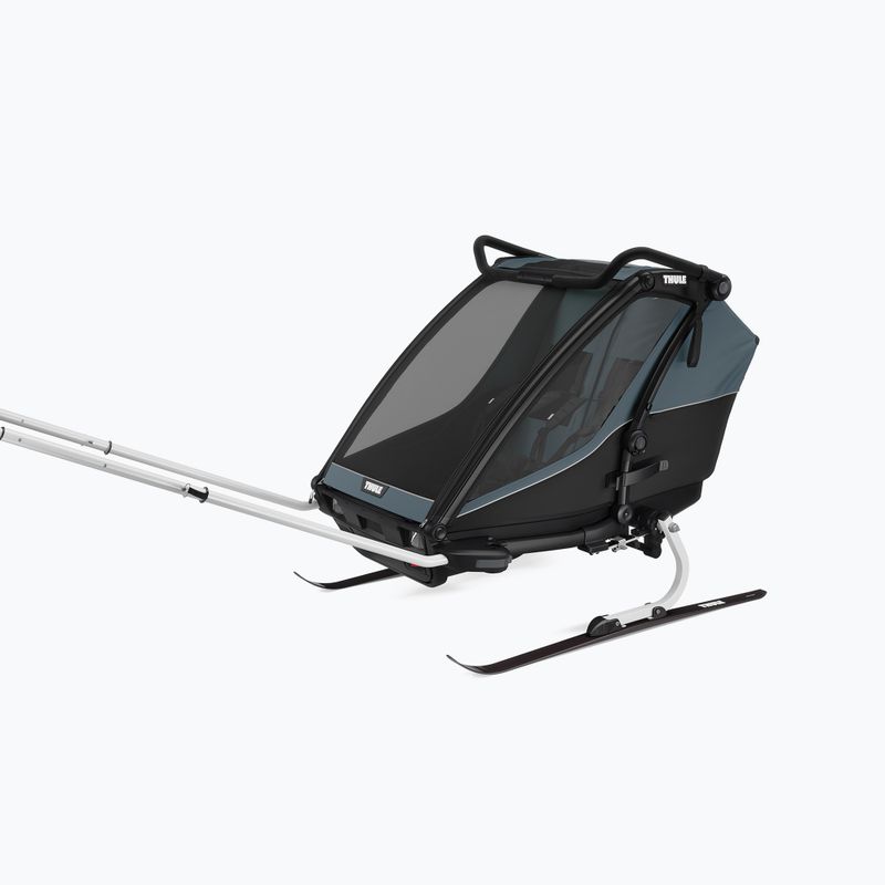 Dvivietė dviračio priekaba Thule Chariot Cab dark slate 12