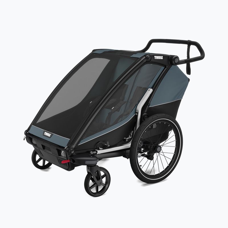 Dvivietė dviračio priekaba Thule Chariot Cab dark slate 13