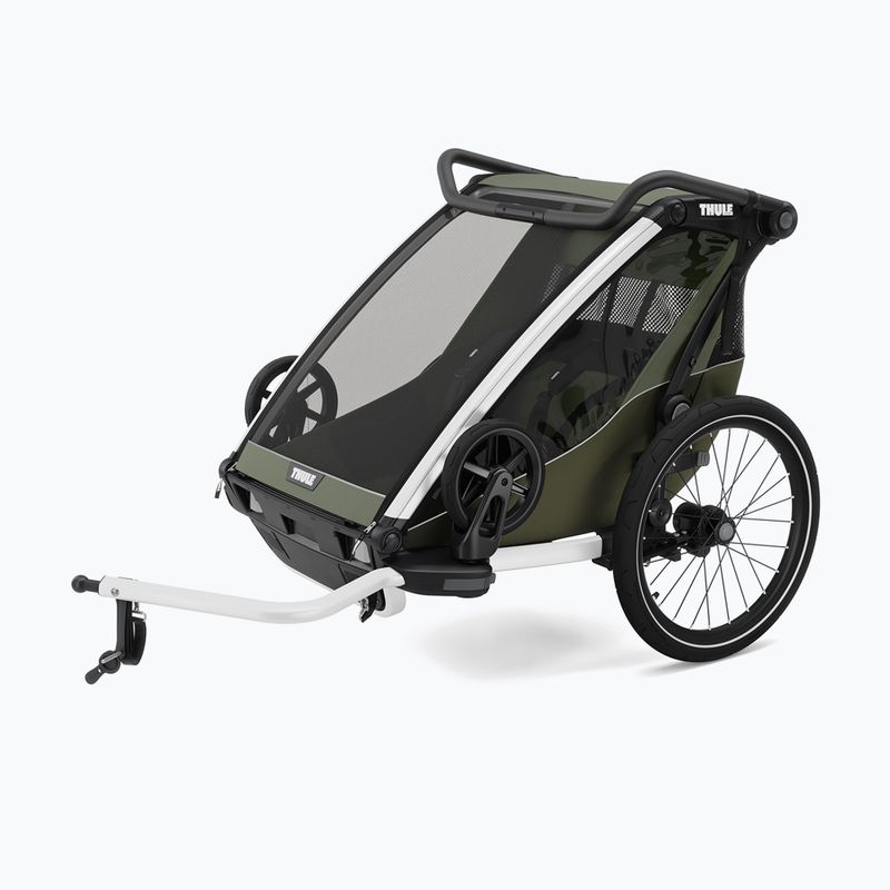 Dviračio priekaba Thule Chariot Lite Double vintage green 5