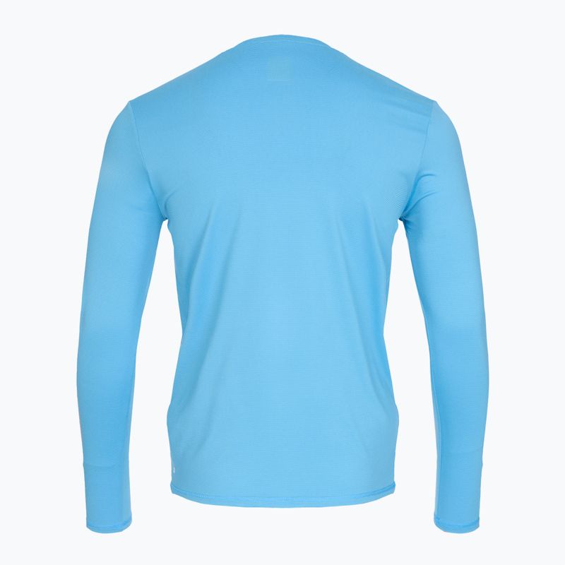 Vyriški plaukimo marškinėliai ilgomis rankovėmis Quiksilver Heritage Heather azure blue 2
