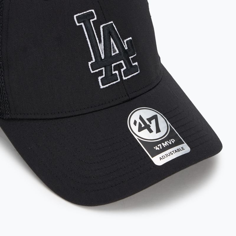 Kepuraitė su snapeliu 47 Brand MLB Los Angeles Dodgers Branson MVP black 3
