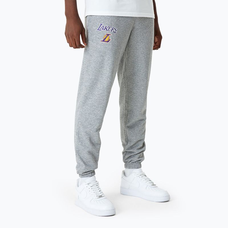 Vyriškos kelnės New Era NBA Essentials Jogger Los Angeles Lakers grey med