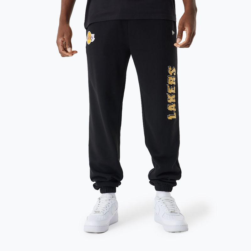 Vyriškos kelnės New Era NBA Team Script Jogger Los Angeles Lakers black