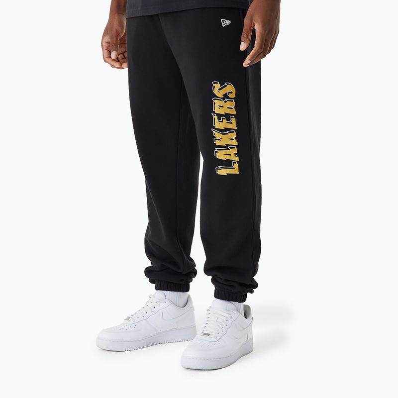 Vyriškos kelnės New Era NBA Team Script Jogger Los Angeles Lakers black 2