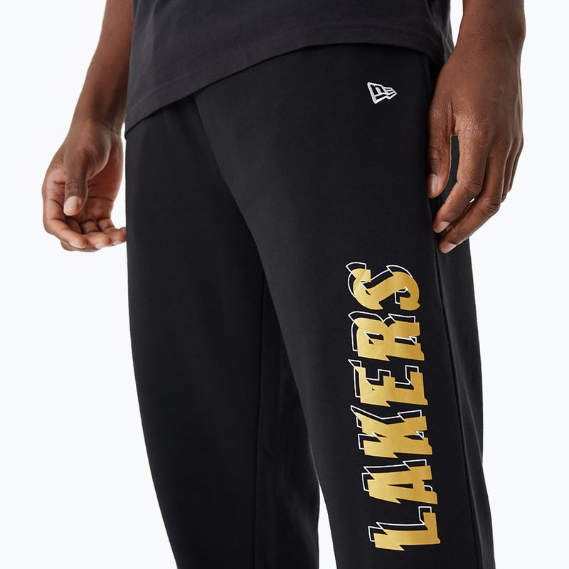 Vyriškos kelnės New Era NBA Team Script Jogger Los Angeles Lakers black 5