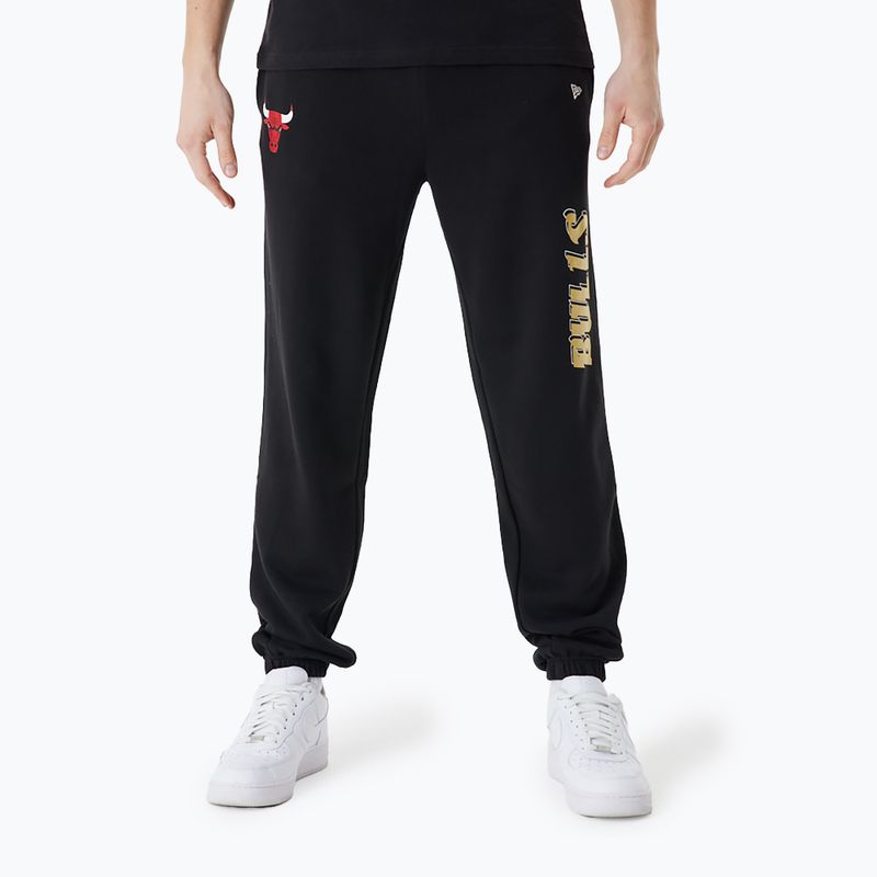 Vyriškos kelnės New Era NBA Team Script Jogger Chicago Bulls black