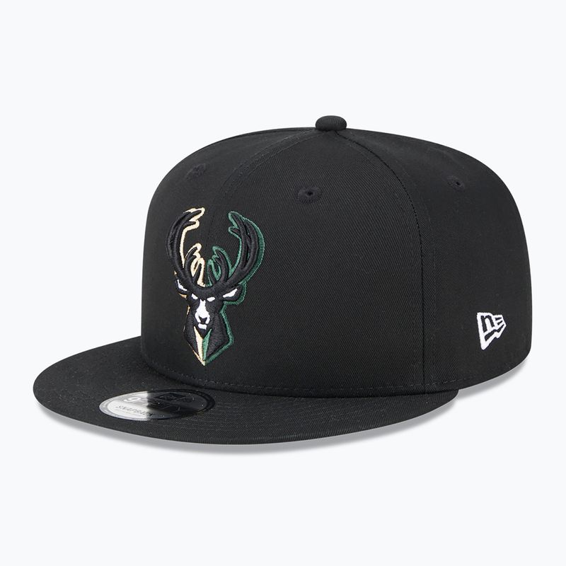 Kepurė New Era Split Logo 9Fifty Milwaukee Bucks black 2