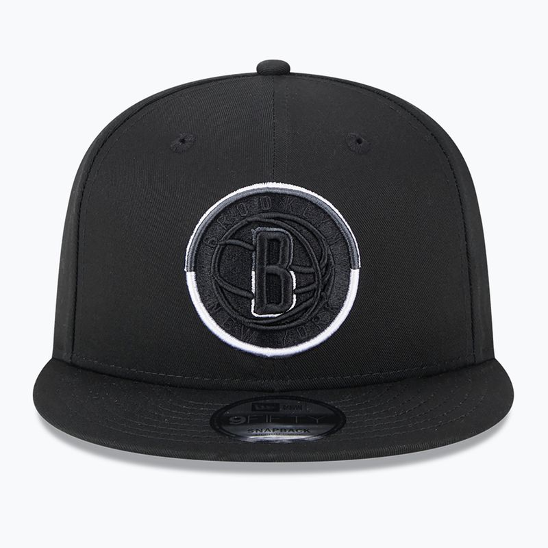 Kepurė New Era Split Logo 9Fifty Brooklyn Nets black 3