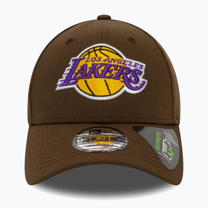 Vyriška New Era Repreve 9Forty Los Angeles Lakers beisbolo kepuraitė tamsiai ruda 3