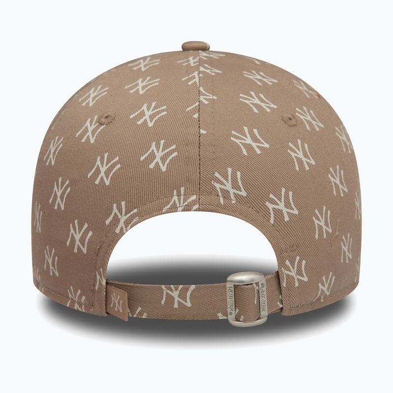 Moteriška New Era Monogram 9Forty New York Yankees pastelinės rudos spalvos beisbolo kepuraitė 4