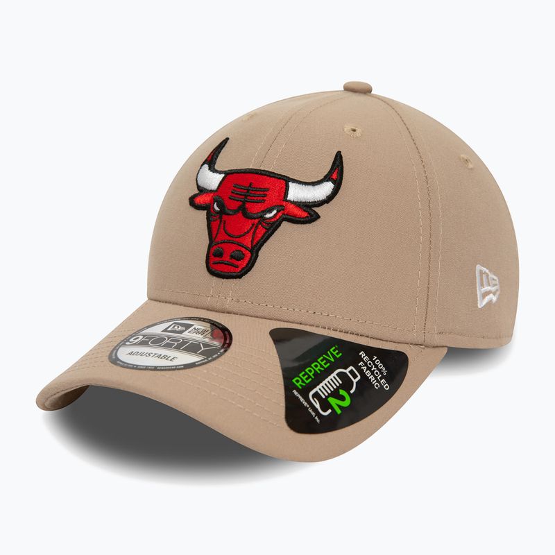 New Era Repreve 9Forty Chicago Bulls vyriška beisbolo kepuraitė pastelinės rudos spalvos