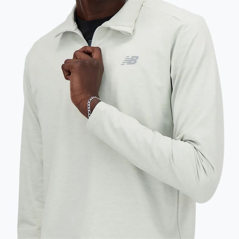 Vyriškas bėgimo džemperis New Balance Space Dye 1/4 Zip grey 5