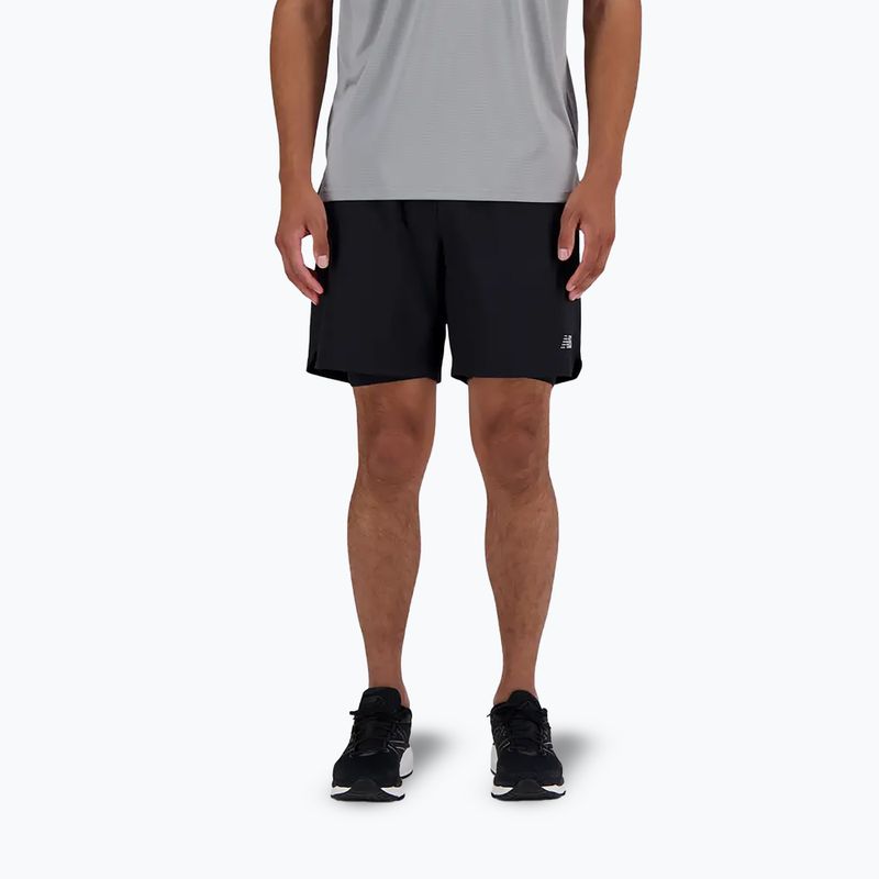Vyriški šortai New Balance AC Seamless 7" juodi