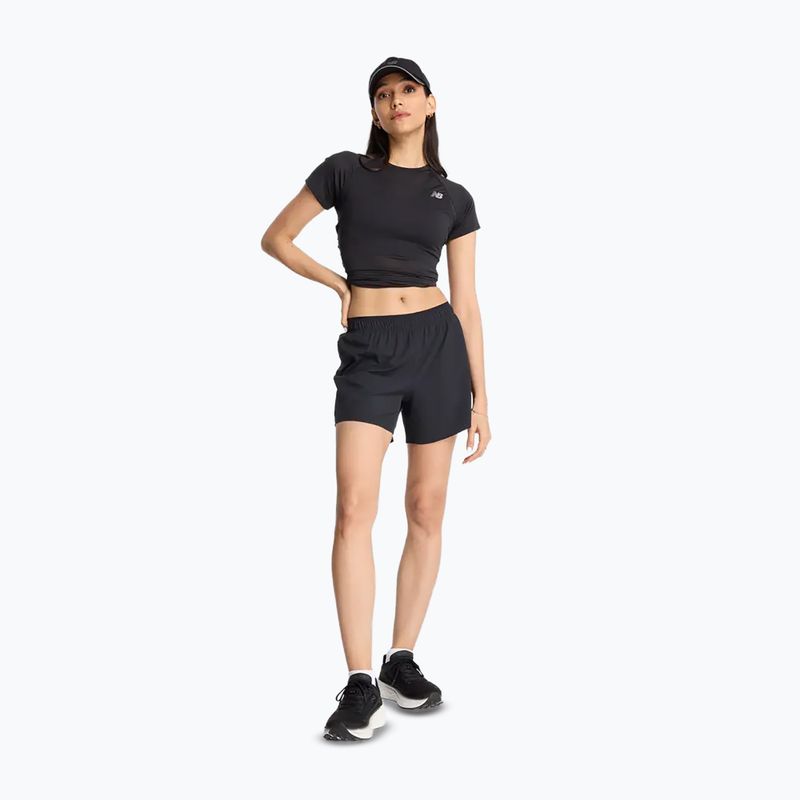 Moteriški bėgimo šortai New Balance RC 5" black/white 2