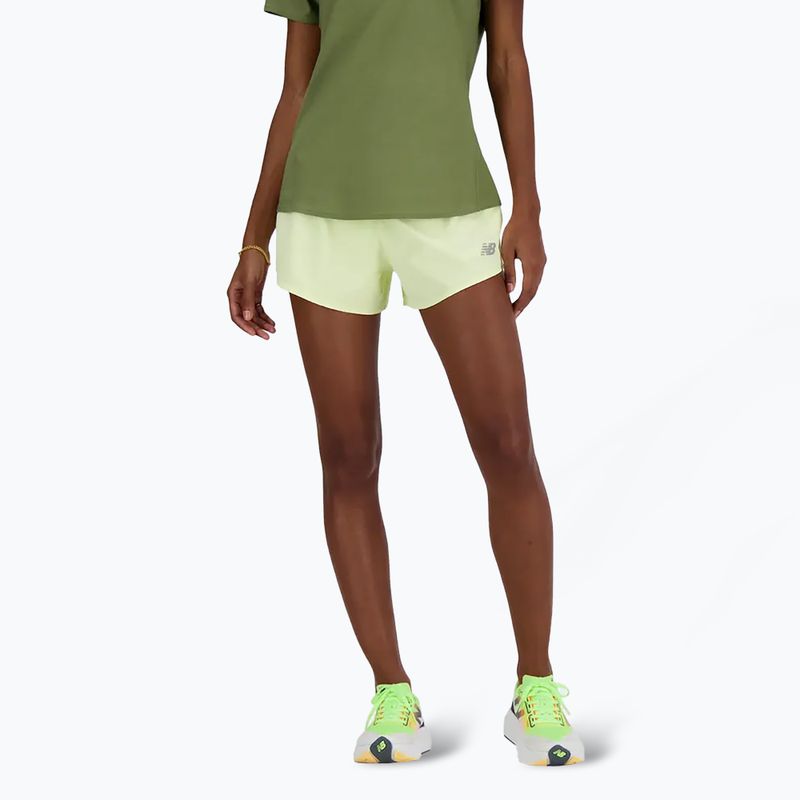 Moteriški bėgimo šortai New Balance RC Seamless 3 Inch lime light