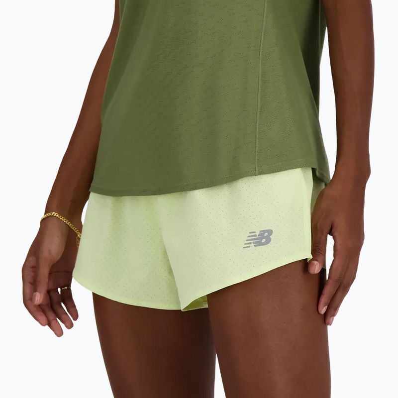 Moteriški bėgimo šortai New Balance RC Seamless 3 Inch lime light 5