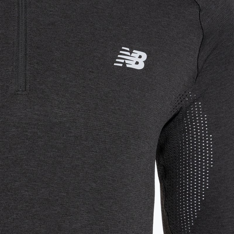 Vyriškas džemperis New Balance Athletics Seamless 1/4 ZIP black 3