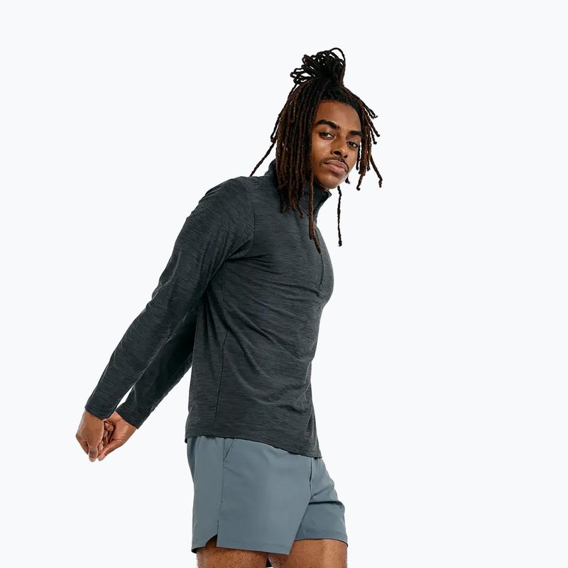 Vyriškas bėgimo džemperis New Balance Space Dye 1/4 Zip black 4