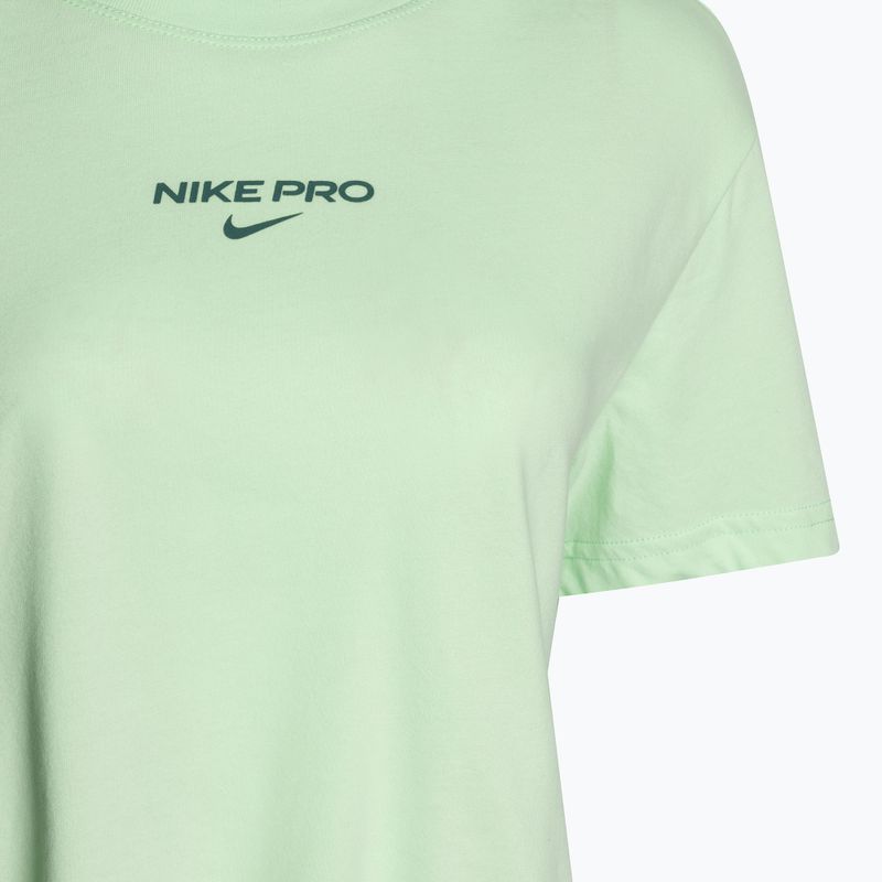 Moteriški treniruočių marškinėliai Nike Pro Dri-Fit Cropped vapour green 3