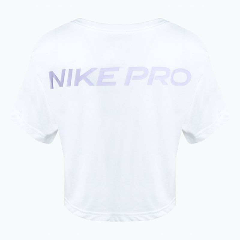 Moteriški treniruočių marškinėliai Nike Dri-Fit Pro white 2