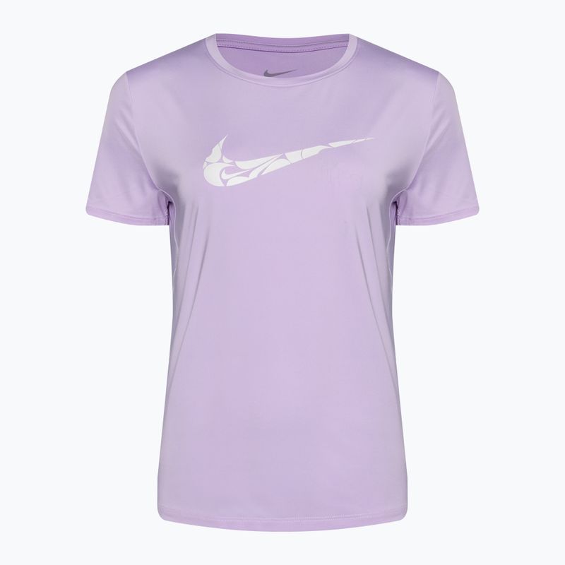 Moteriški marškinėliai Nike One Swoosh lilac bloom/white 4