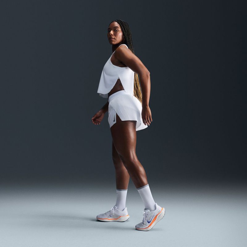 Moteriški bėgimo marškinėliai Nike AeroSwift Dri-Fit ADV Cropped Tank Top off white/black 7