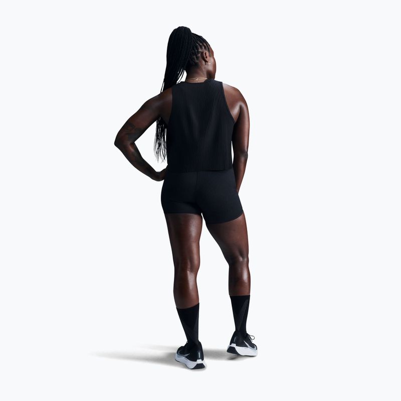 Moteriški bėgimo marškinėliai Nike AeroSwift Dri-Fit ADV Cropped Tank Top black/white 3