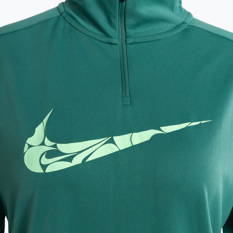 Moteriškas bėgimo džemperis Nike Swoosh Dri-FIT 1/4-Zip Mid bicoastal/vapor green 3