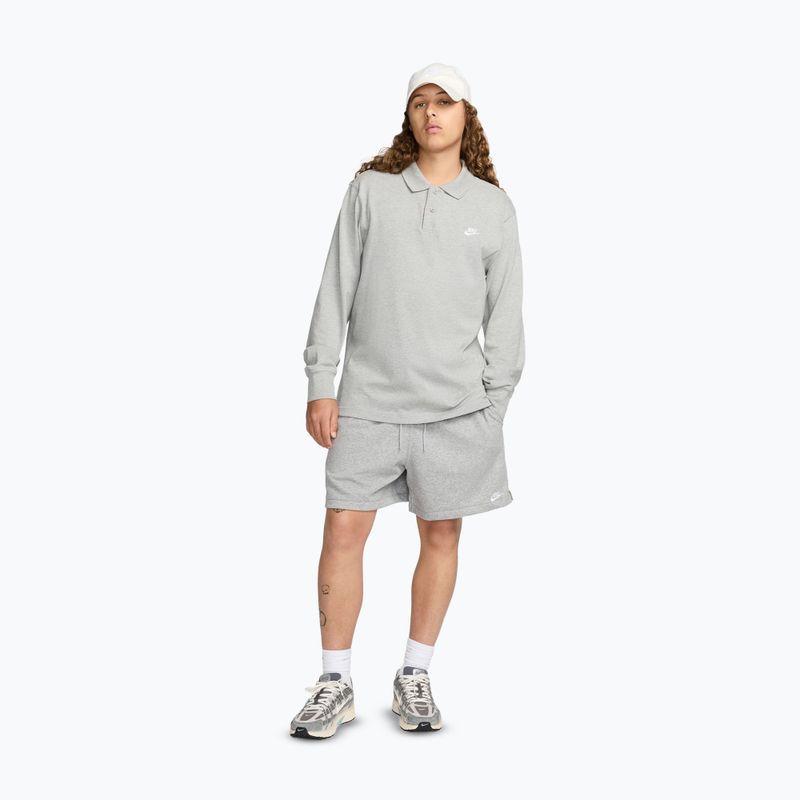 Vyriški šortai Nike Club French Terry Flow dark grey heather/light smoke grey/white 2