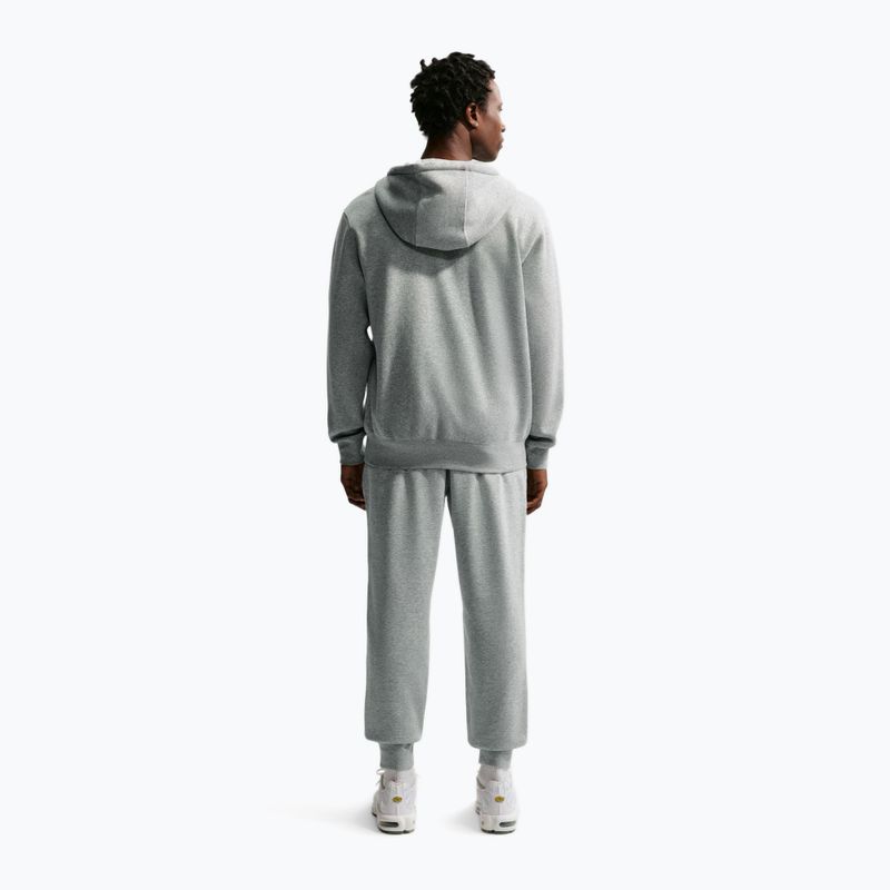 Vyriškos kelnės Nike Club French Terry Joggers dark grey heather/light smoke grey/white 3