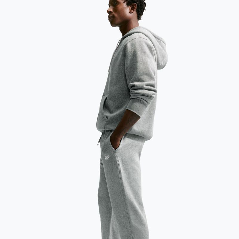 Vyriškos kelnės Nike Club French Terry Joggers dark grey heather/light smoke grey/white 4