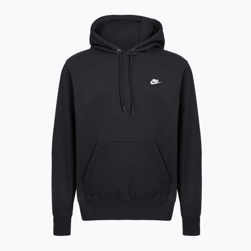 Vyriškas Nike Club French Terry megztinis su gobtuvu black/black/white 8