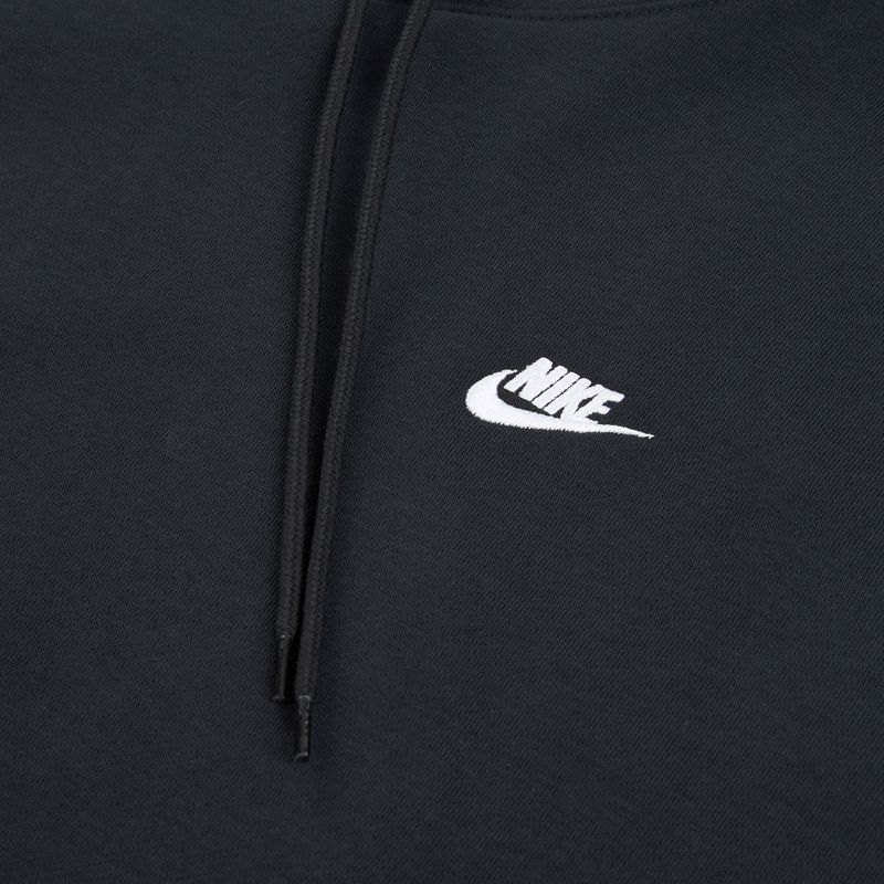Vyriškas Nike Club French Terry megztinis su gobtuvu black/black/white 10