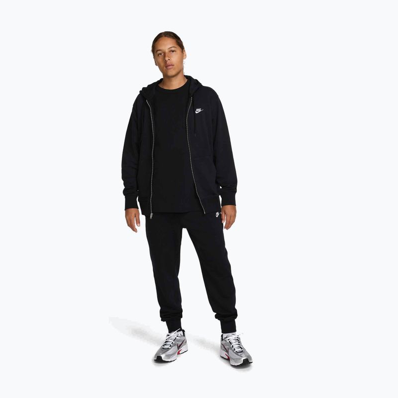Vyriškas džemperis Nike Club FZ Hoodie black/black/white 2