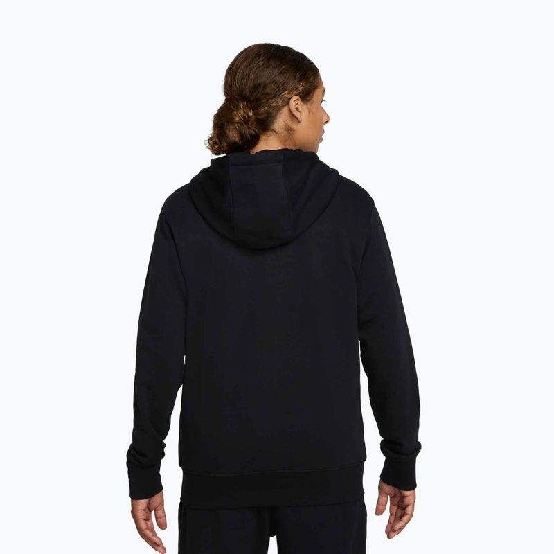 Vyriškas džemperis Nike Club FZ Hoodie black/black/white 3